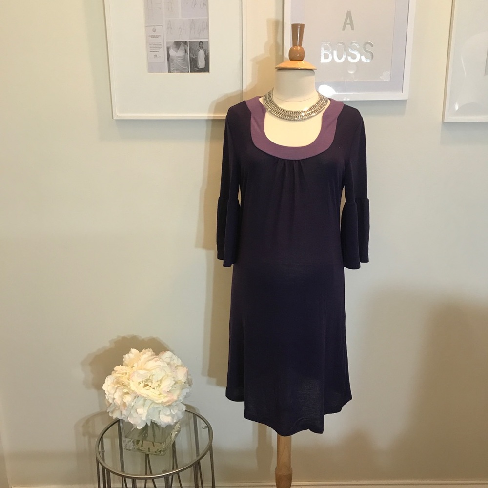 Everly Grey Maternity Dress Purple size Small NWT